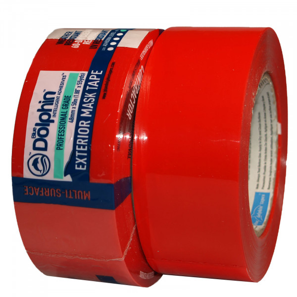 PE Klebeband Schutzband UV-beständig wetterfest Rot 48mm x 50m
