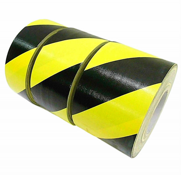 Gewebeband Warnband Gelb Schwarz 25m Markierungsband Gaffa Tape Klebeband