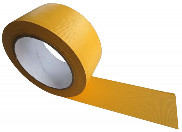 PVC Klebeband gerillt Schutzband Gelb 33m Putzerband Abklebe Band reiß bar