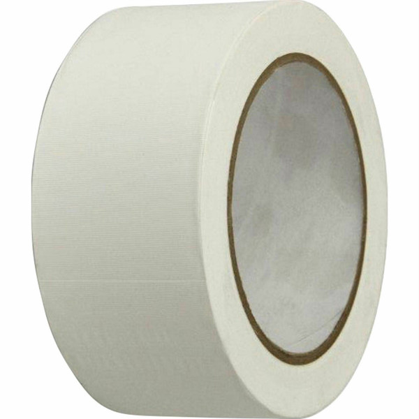 PVC Schutzband weiß gerillt 50mm x 33m Klebeband Putzerband für Abklebearbeiten